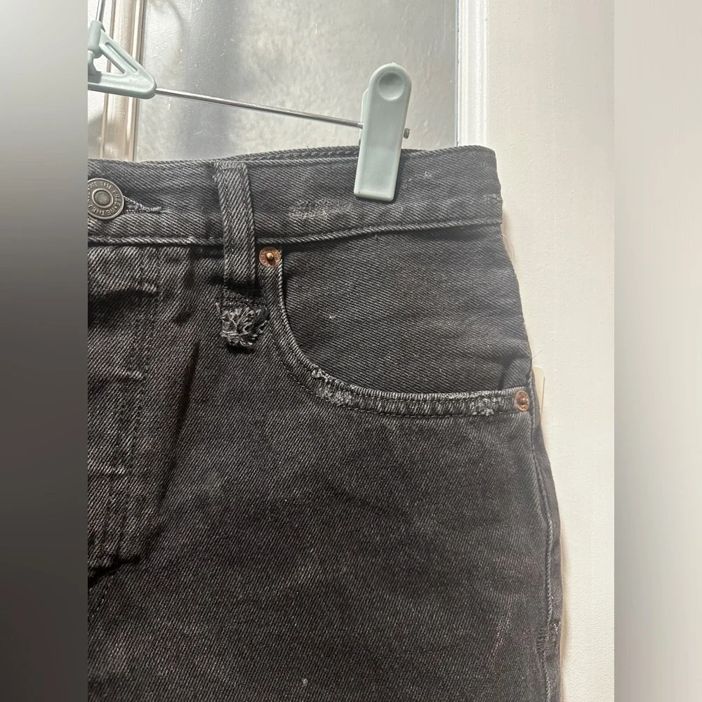 NWT Free People Washed Black Distressed Shorts. - Picture 7 of 16